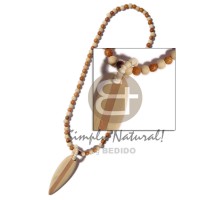 Bayong and natural wood beads