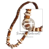 7-8mm coconut pokalet. natural brown