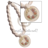 12 rows white twisted glass