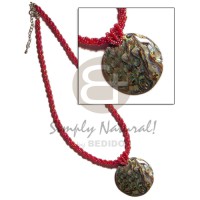 3 rows twisted fuschia glass