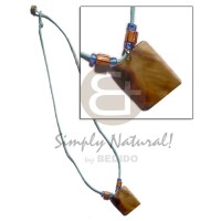 30mm rectangular brownlip wood