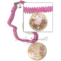 Clear pink glass beads