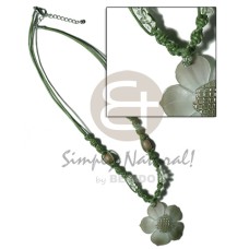 2 layer knotted dark green