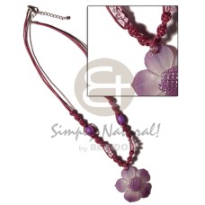 2 layer knotted subdued maroon