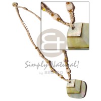 Macrame bead accent and