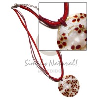 Embossed handpainted 40mm hammershell in