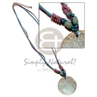 40mm round handpainted hammershell in