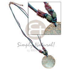 40mm round handpainted hammershell in