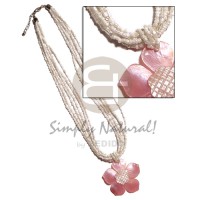 6 layers white glass beads