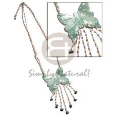 Tassled blue 50mm butterfly hammershell