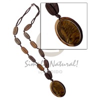 50mm oval blacklip inlaid in