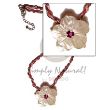 Double wax cord looped in