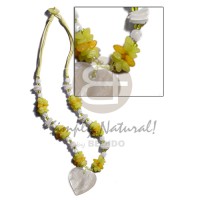 Yellow 3 layer wax cord