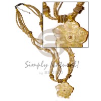 4 rows glass beads