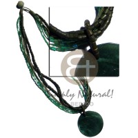 6 rows-2-3mm olive green tones