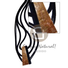 50mmx18mm triangular laminated cracking brownlip