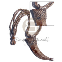 3 rows brown marbled 2-3mm