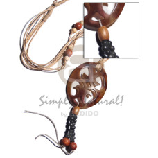 60mmx50mm oval black resin