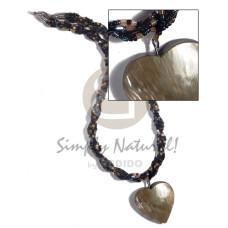 Interwined glass beads 45mmx45mm