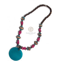 Black leather thong round