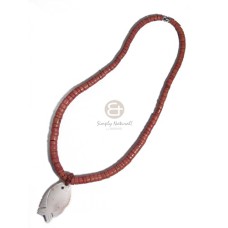 Graduated coconut heishi cowrie