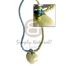 2-3mm pastel green blue coconut pokalet.