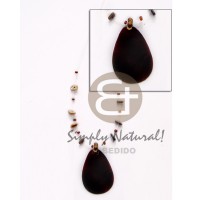 Floating teardrop black tab 40mm