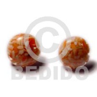 Red lips luhuanus button earrings