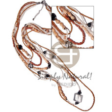 7 graduated layers glass beads