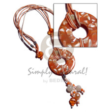 3 layers orange crème wax cord