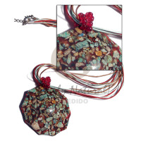 6 rows tan red mint green wax