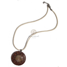 Braided crème cord round