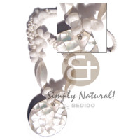 4-5mm white clam heishe