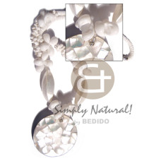 4-5mm white clam heishe