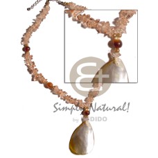 Clear stone crystals in brown