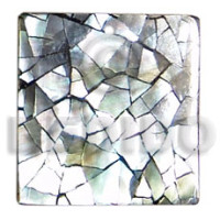 Flat 20mmx20mm square black