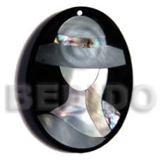 50mmx38mm oval pendant elegant hat