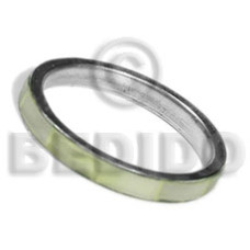 Inlaid hammershell in stainless 5mm