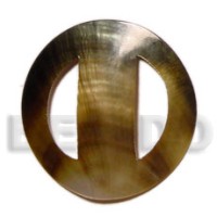 Round blacklip buckle 60mm