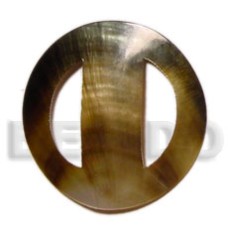 Round blacklip buckle 60mm