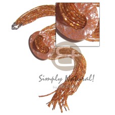 10 rows orange glass and