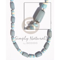 Turq. blue buri tube turq.