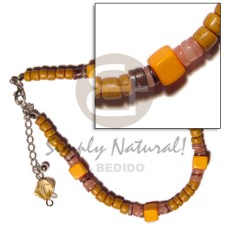 Mustard 4-5mm coconut pokalet. hammershell