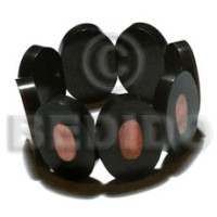35mmx25mm oval black resin