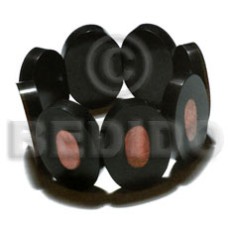 35mmx25mm oval black resin