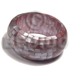Chunky bangle violet hammershell