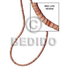 Red lips 2-3mm heishe