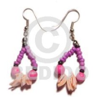 Dangling 2-3mm pink coconut pokalet