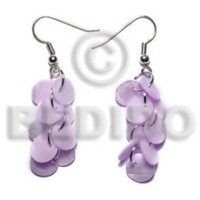 Dangling multiple lilac round 8mm