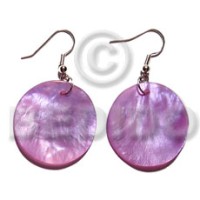 Dangling 20mm round lavender hammershell